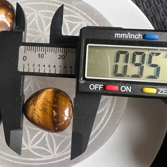 Tiger Eye Crystals Tumbled‎ Stones Set of Three (#3) - Picture 10 of 14